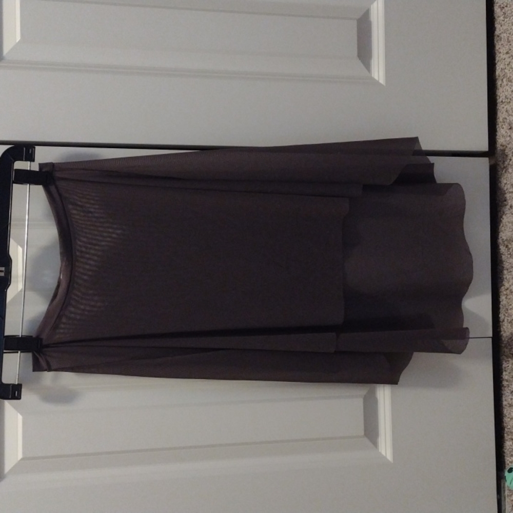 Eleve Purple/Gray High Low Ballet Skirt - Adult Mediun